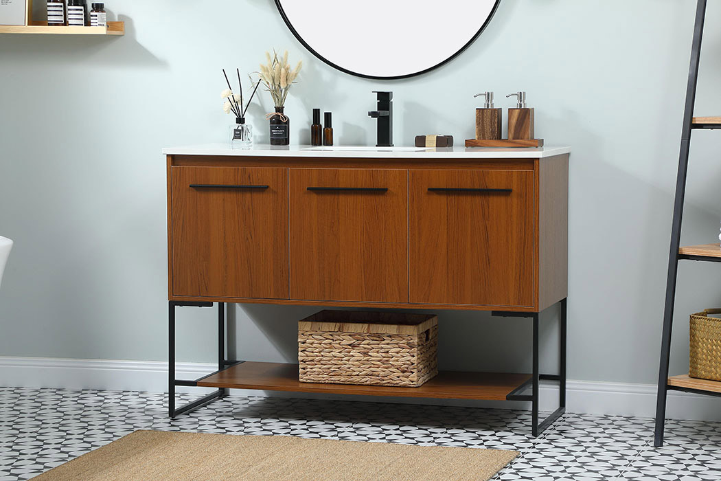 Elegant Bathroom Vanity - Teak (VF42548MTK)