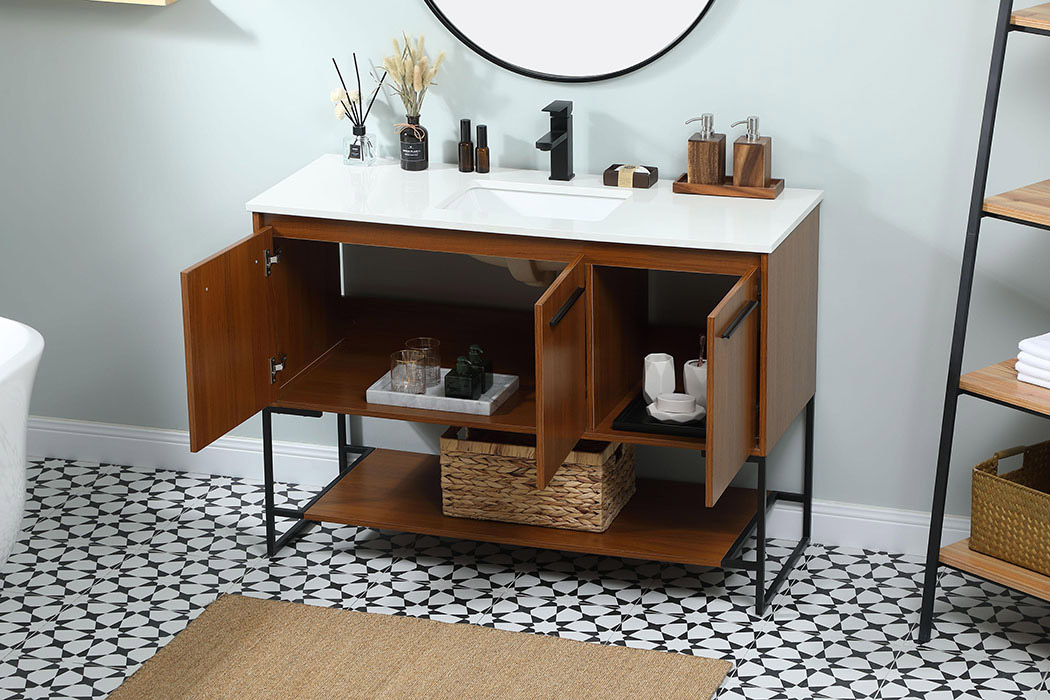 Elegant Bathroom Vanity - Teak (VF42548MTK)