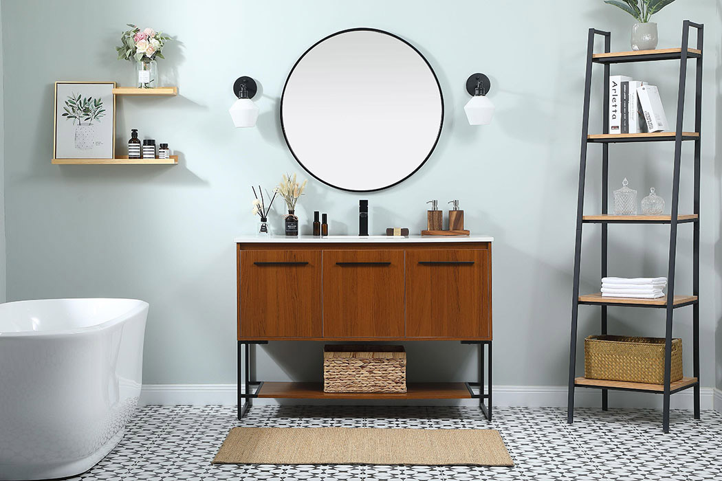 Elegant Bathroom Vanity - Teak (VF42548MTK)