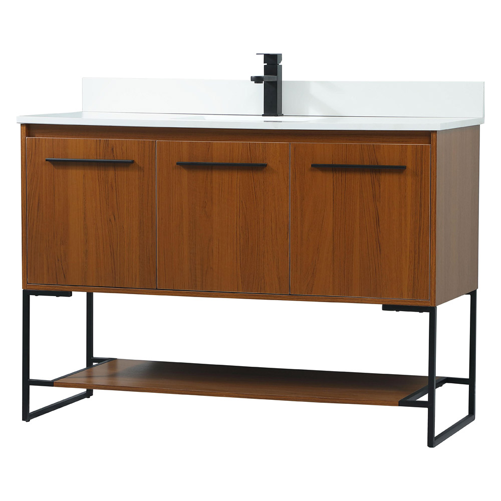 Elegant Bathroom Vanity - Teak (VF42548MTK-BS)