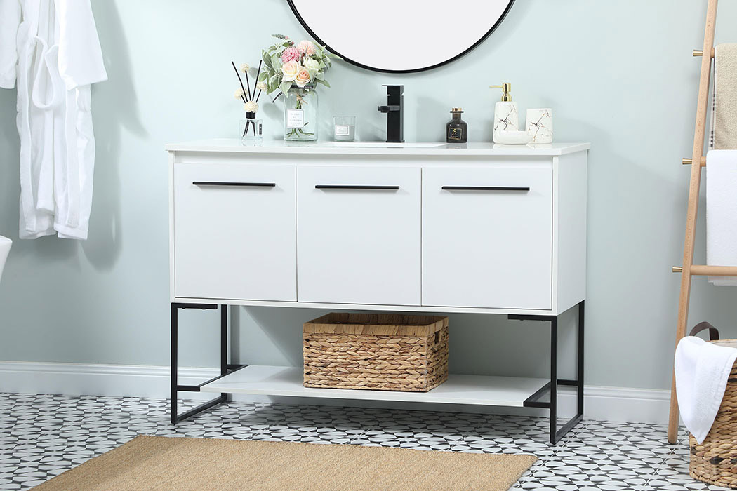 Elegant Bathroom Vanity - White (VF42548MWH)