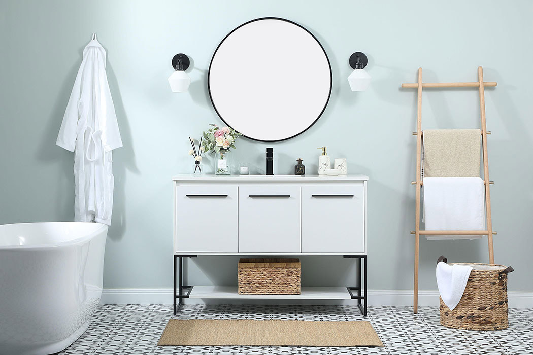 Elegant Bathroom Vanity - White (VF42548MWH)