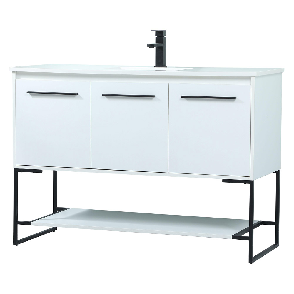 Elegant Bathroom Vanity - White (VF42548MWH)