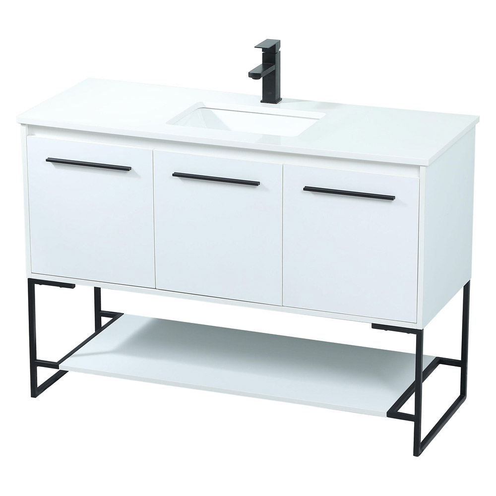 Elegant Bathroom Vanity - White (VF42548MWH)