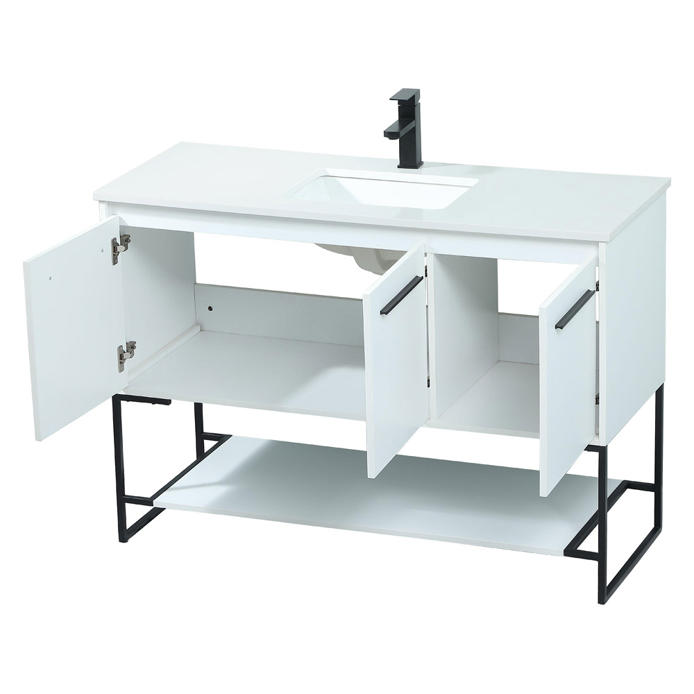 Elegant Bathroom Vanity - White (VF42548MWH)