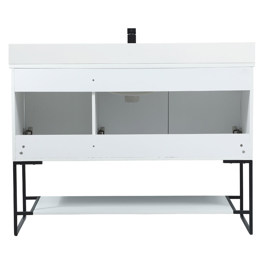 Elegant Bathroom Vanity - White (VF42548MWH-BS)