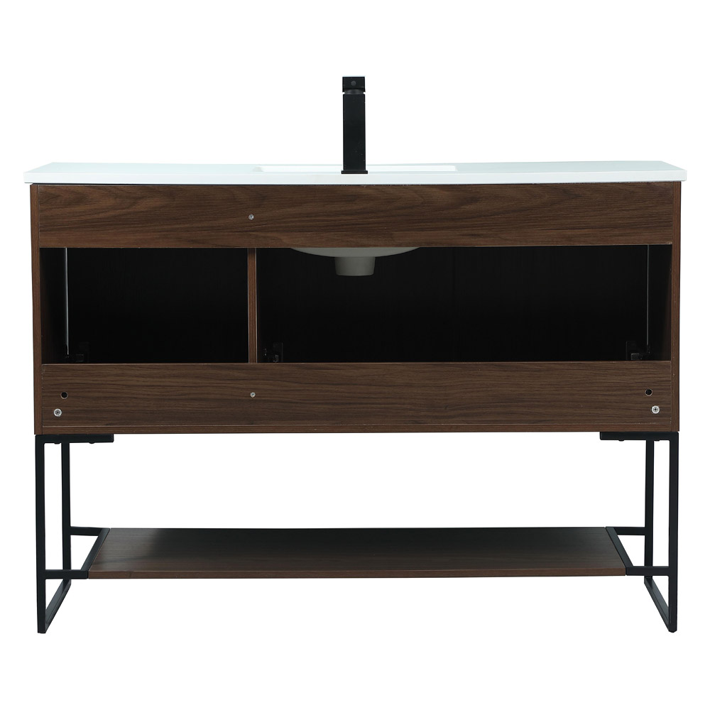 Elegant Bathroom Vanity - Walnut (VF42548MWT)