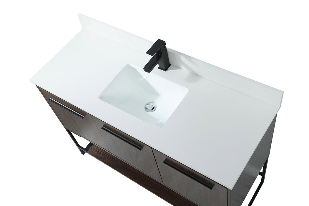 Elegant Bathroom Vanity - Walnut (VF42548MWT-BS)