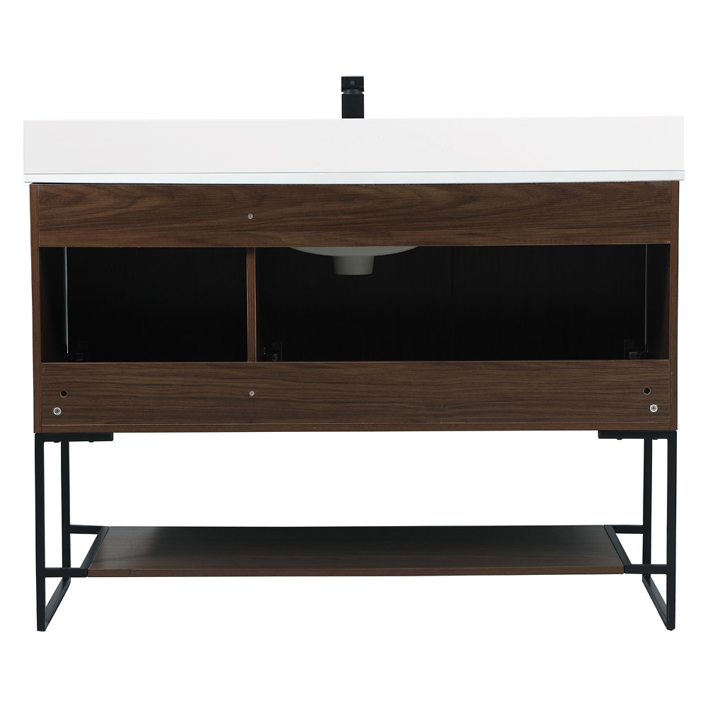 Elegant Bathroom Vanity - Walnut (VF42548MWT-BS)