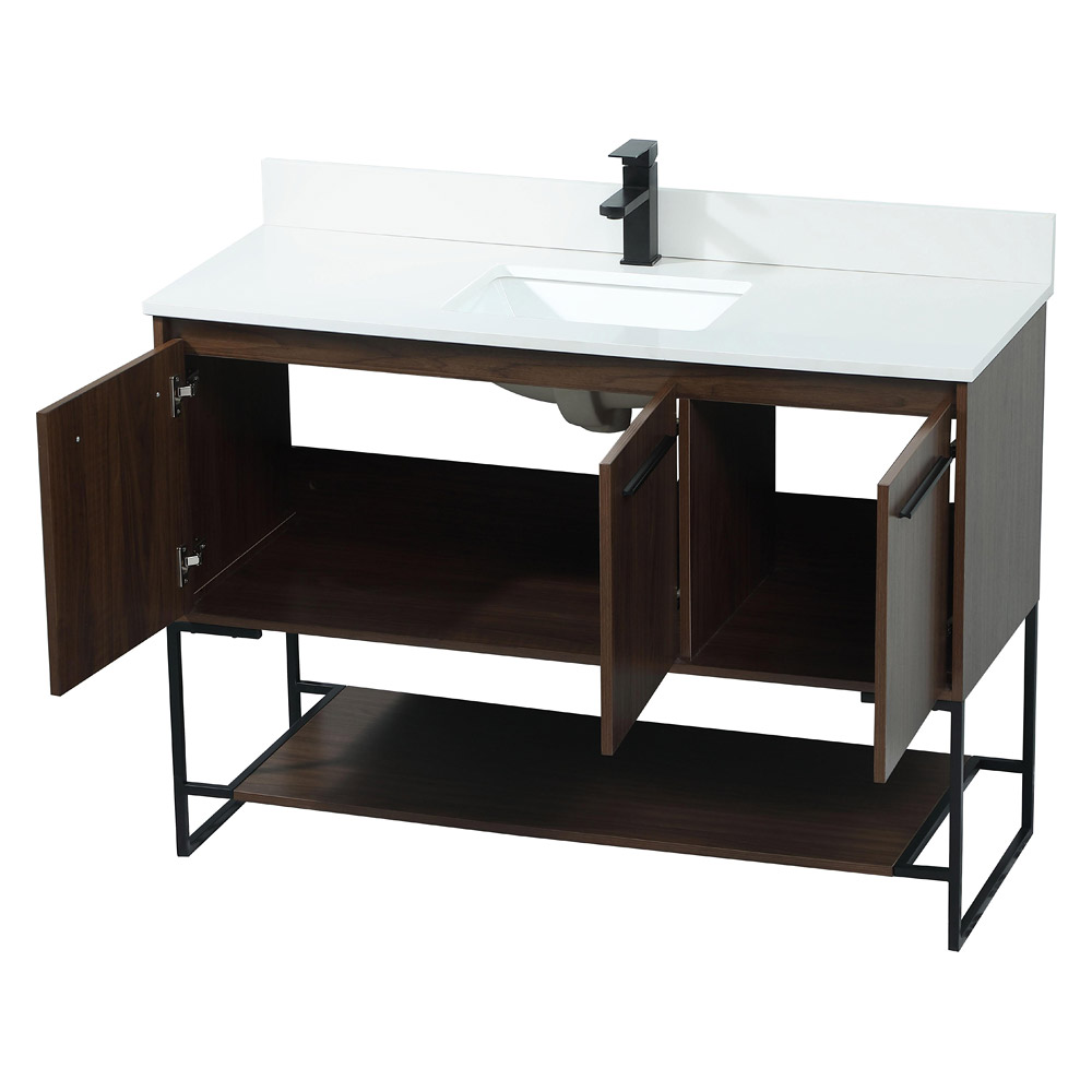 Elegant Bathroom Vanity - Walnut (VF42548MWT-BS)