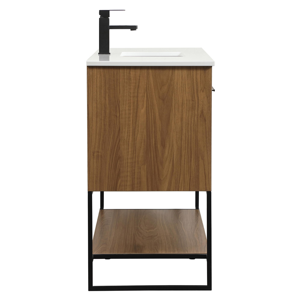 Elegant Bathroom Vanity - Walnut Brown (VF42548WB)