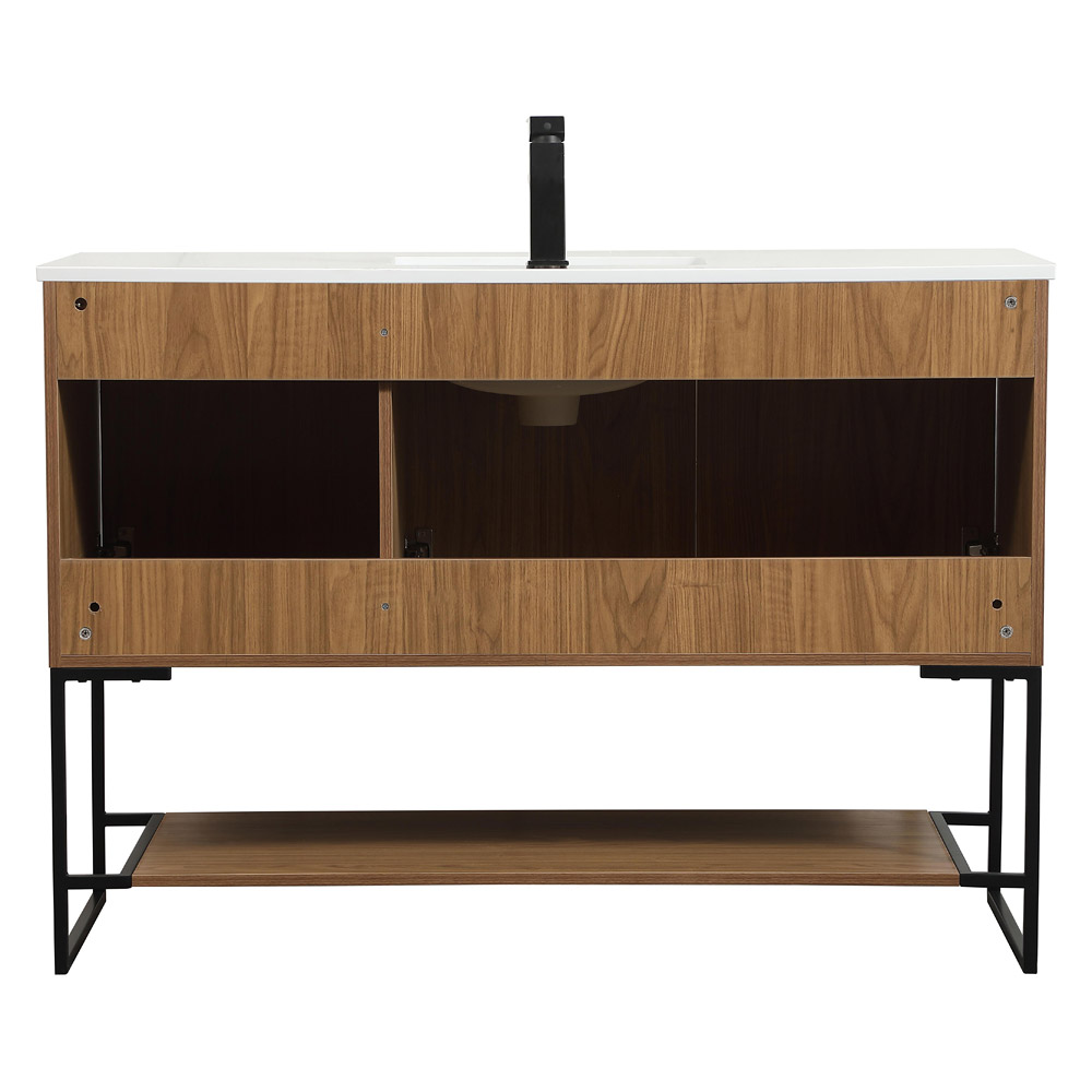 Elegant Bathroom Vanity - Walnut Brown (VF42548WB)