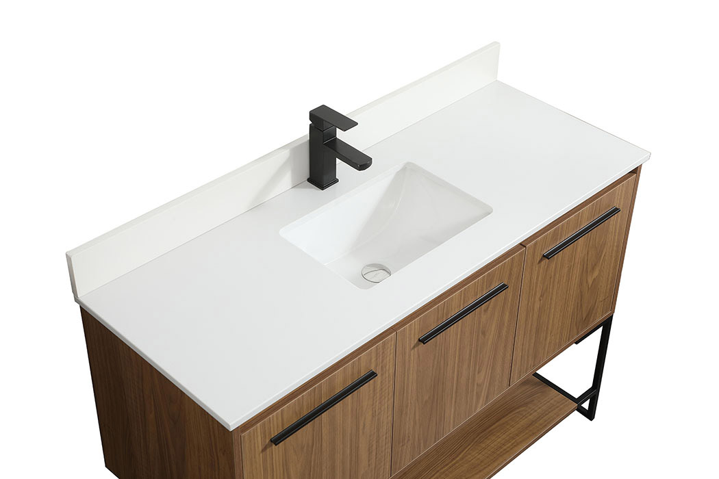 Elegant Bathroom Vanity - Walnut Brown (VF42548WB-BS)