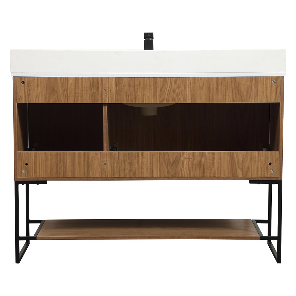 Elegant Bathroom Vanity - Walnut Brown (VF42548WB-BS)