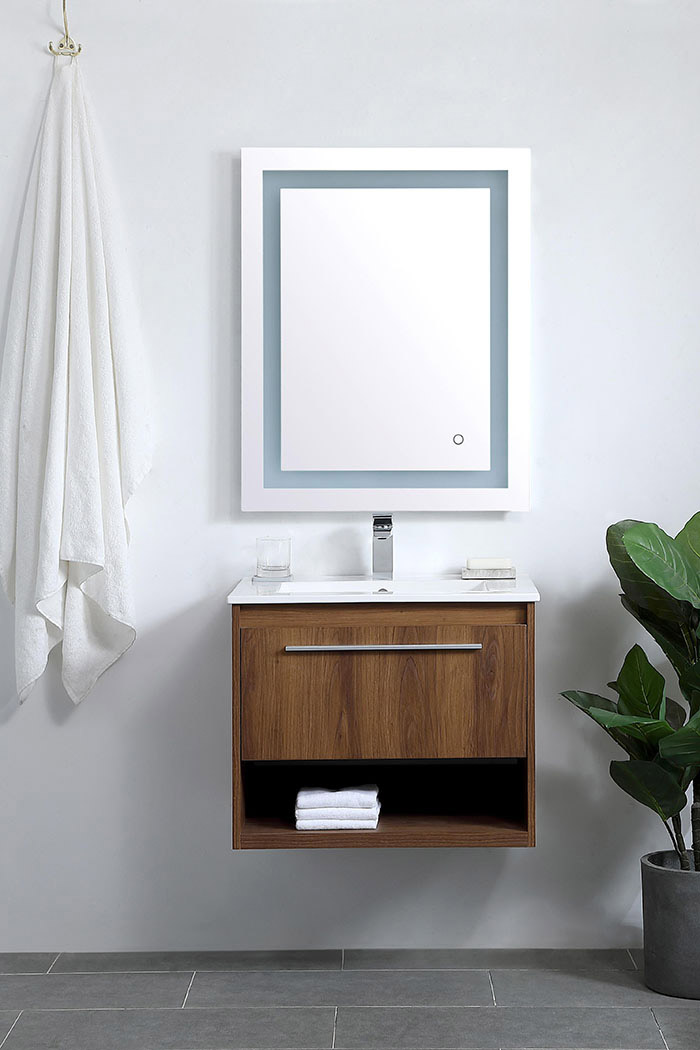 Elegant Bathroom Vanity - Walnut Brown, L 24" (VF43024WB)