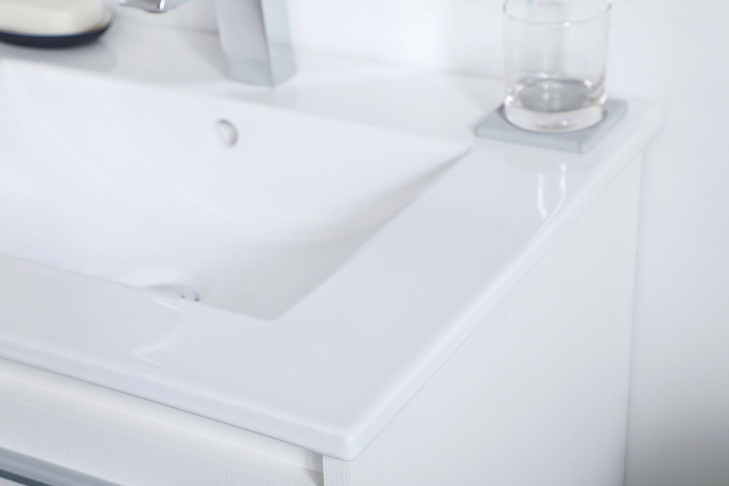 Elegant Bathroom Vanity - White, L 24" (VF43024WH)