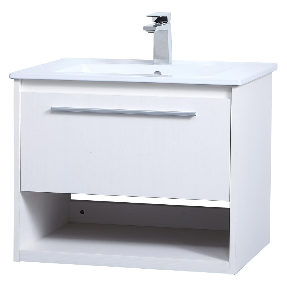 Elegant Bathroom Vanity - White, L 24" (VF43024WH)