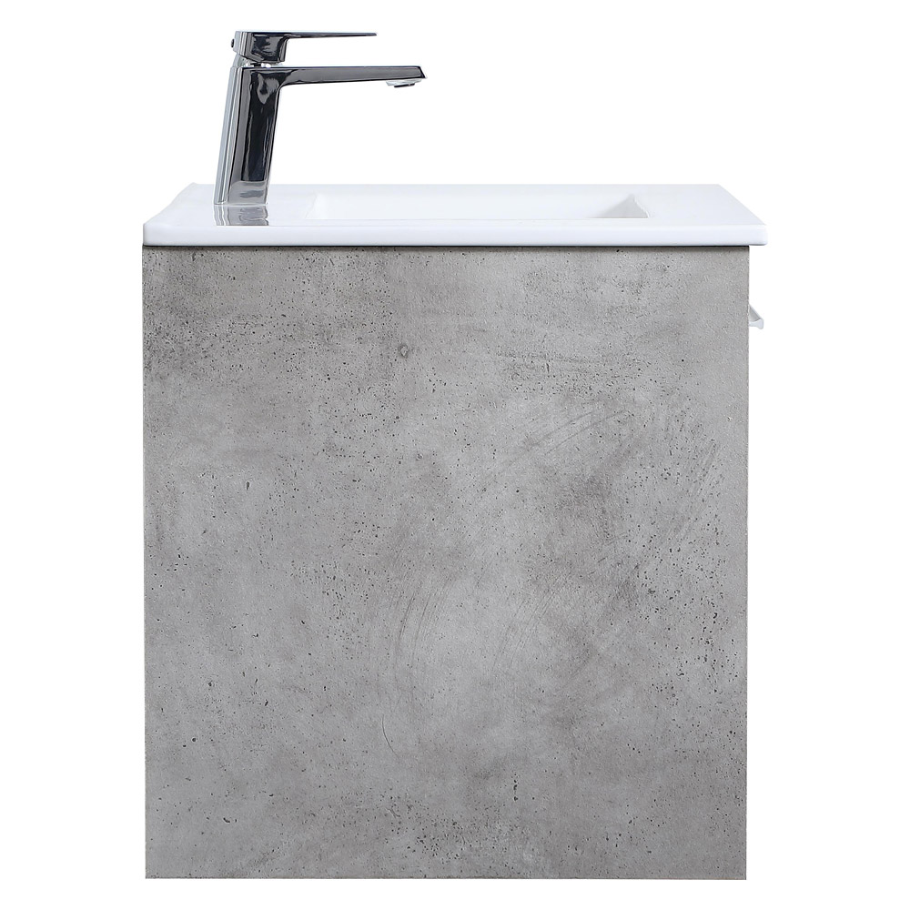 Elegant Bathroom Vanity - Concrete Gray, L 30" (VF43030CG)