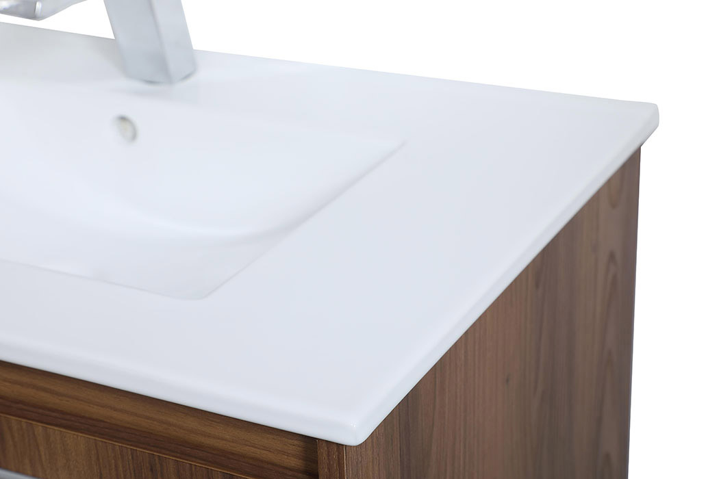 Elegant Bathroom Vanity - Walnut Brown, L 30" (VF43030WB)