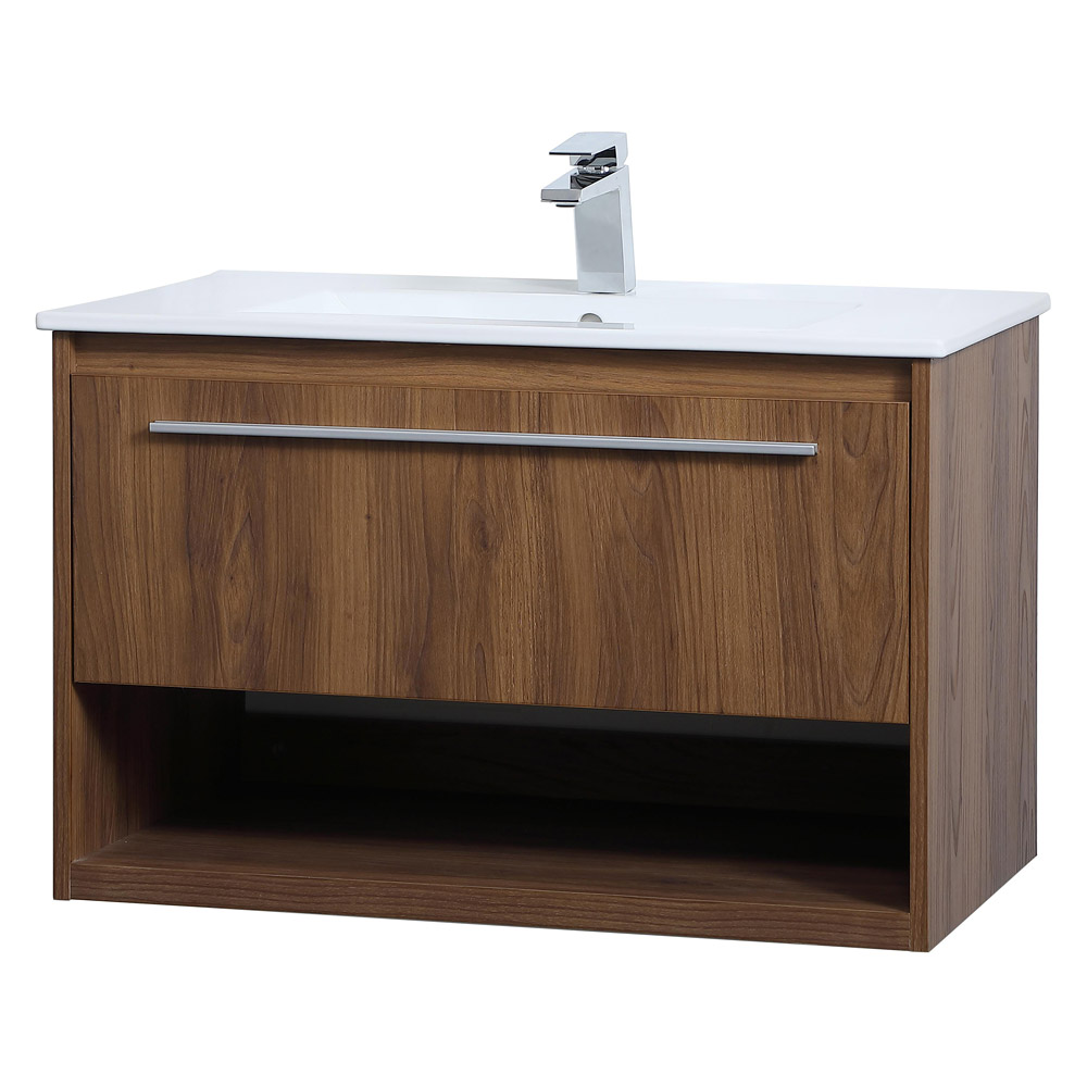 Elegant Bathroom Vanity - Walnut Brown, L 30" (VF43030WB)