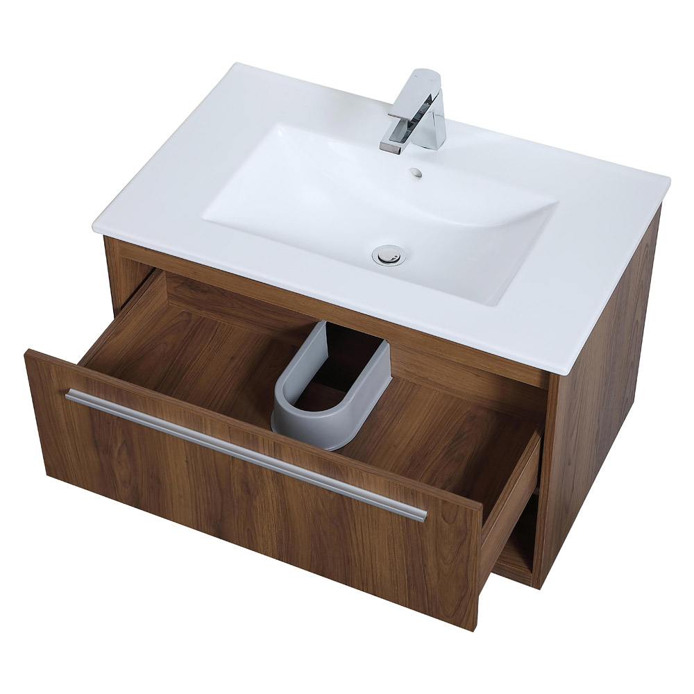 Elegant Bathroom Vanity - Walnut Brown, L 30" (VF43030WB)