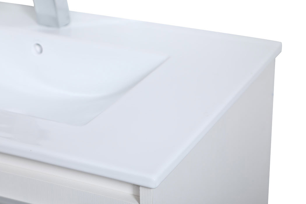 Elegant Bathroom Vanity - White, L 30" (VF43030WH)