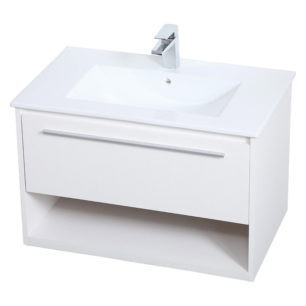 Elegant Bathroom Vanity - White, L 30" (VF43030WH)