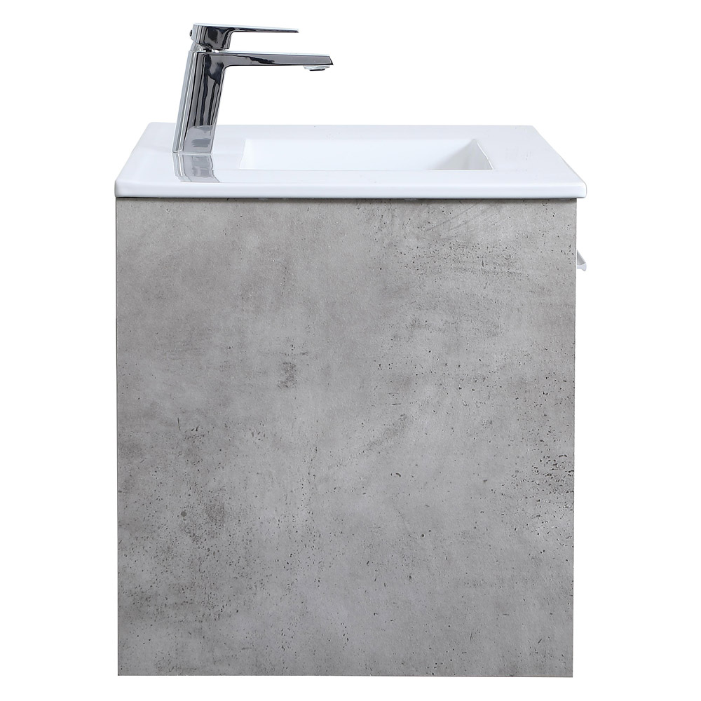 Elegant Bathroom Vanity - Concrete Gray, L 36" (VF43036CG)