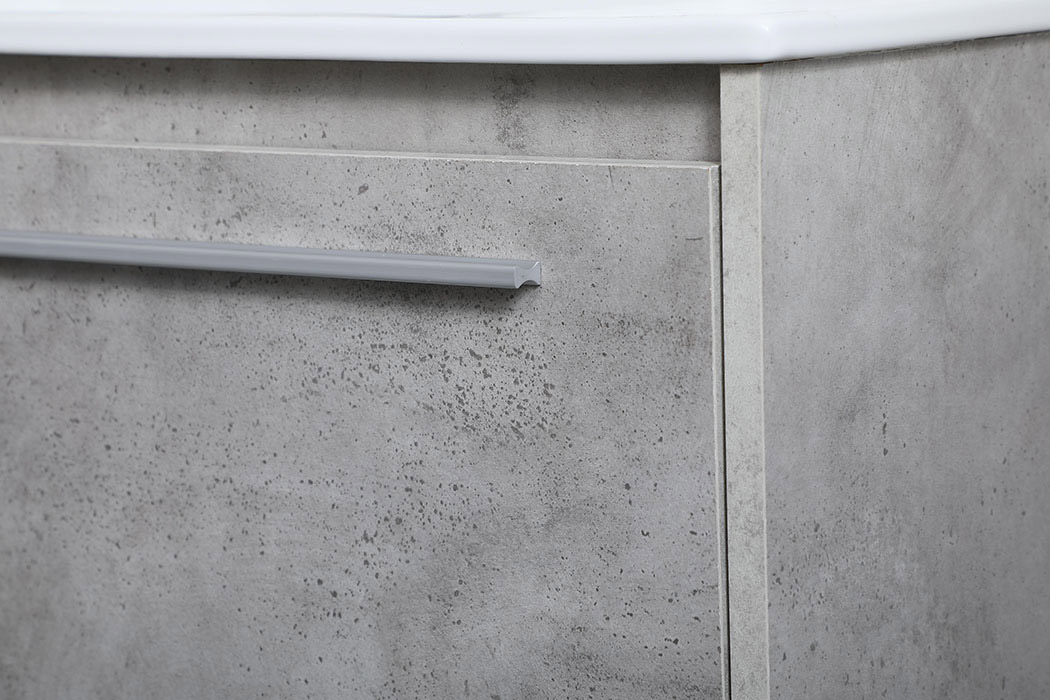 Elegant Bathroom Vanity - Concrete Gray, L 36" (VF43036CG)