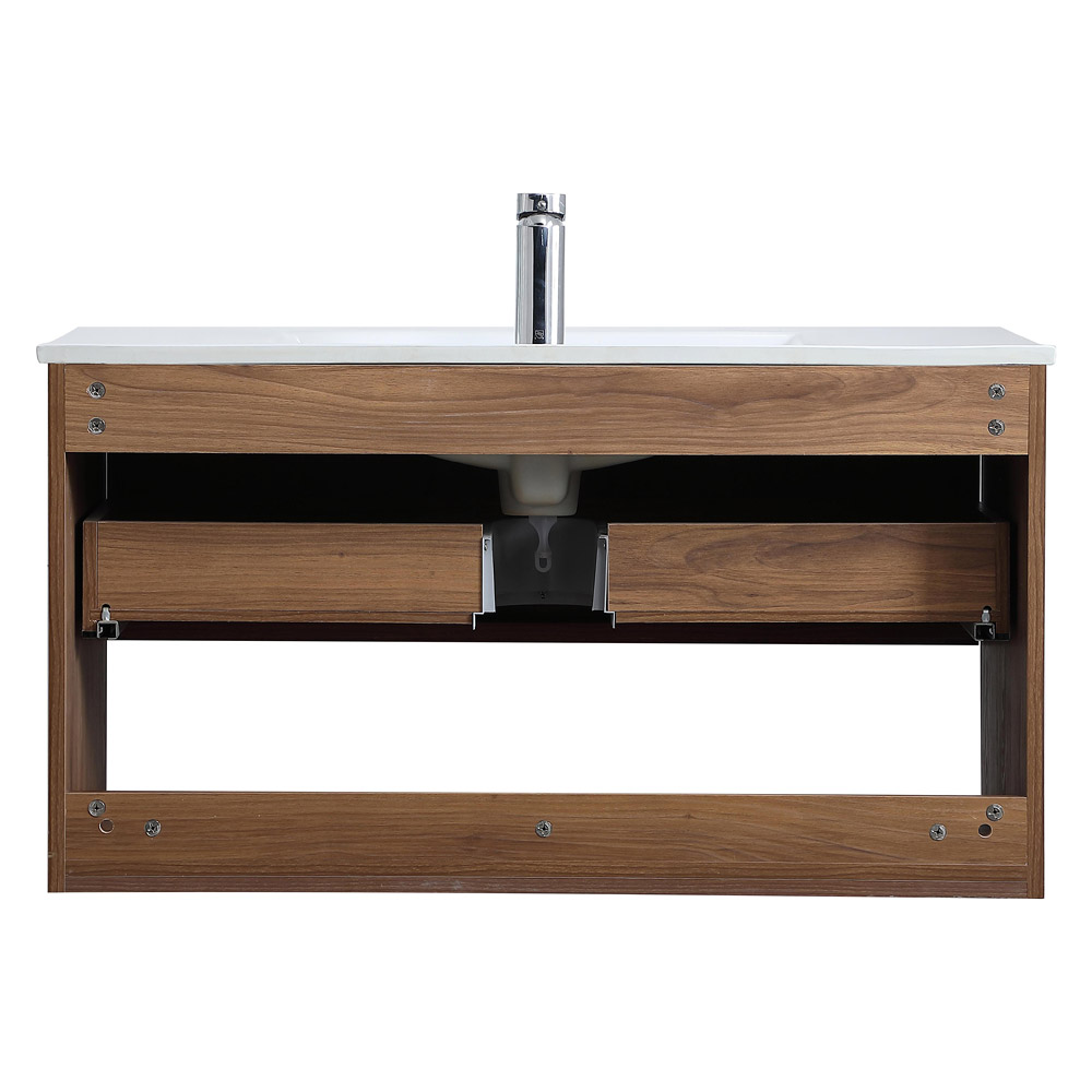 Elegant Bathroom Vanity - Walnut Brown, L 36" (VF43036WB)