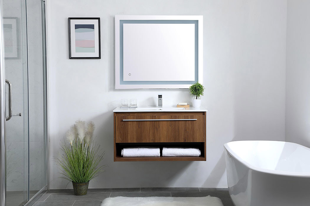 Elegant Bathroom Vanity - Walnut Brown, L 36" (VF43036WB)