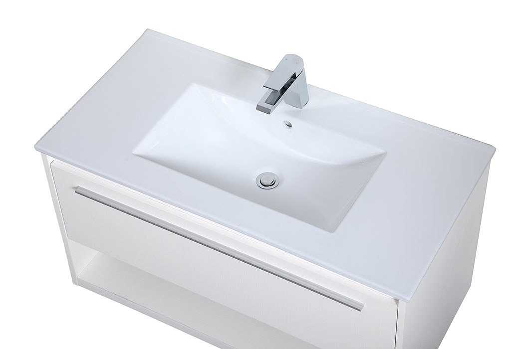 Elegant Bathroom Vanity - White, L 36" (VF43036WH)