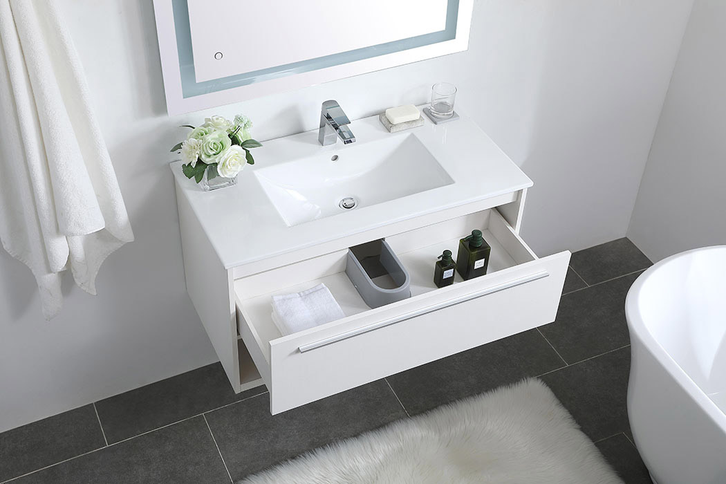 Elegant Bathroom Vanity - White, L 36" (VF43036WH)