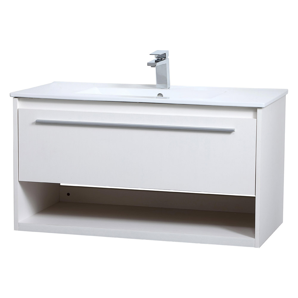 Elegant Bathroom Vanity - White, L 36" (VF43036WH)