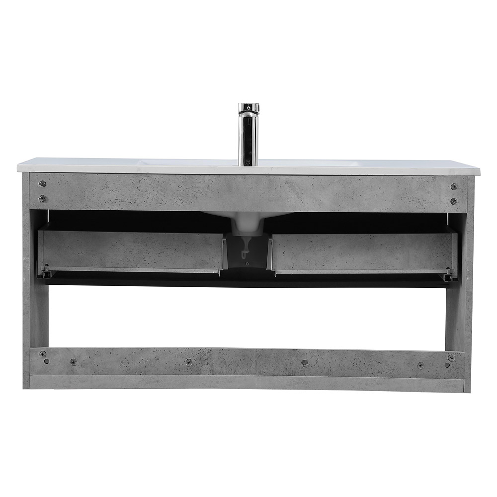 Elegant Bathroom Vanity - Concrete Gray, L 40" (VF43040CG)