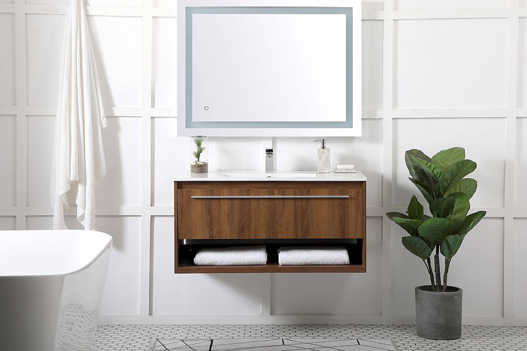 Elegant Bathroom Vanity - Walnut Brown, L 40" (VF43040WB)