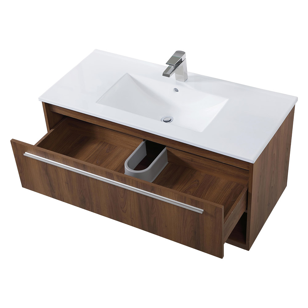 Elegant Bathroom Vanity - Walnut Brown, L 40" (VF43040WB)