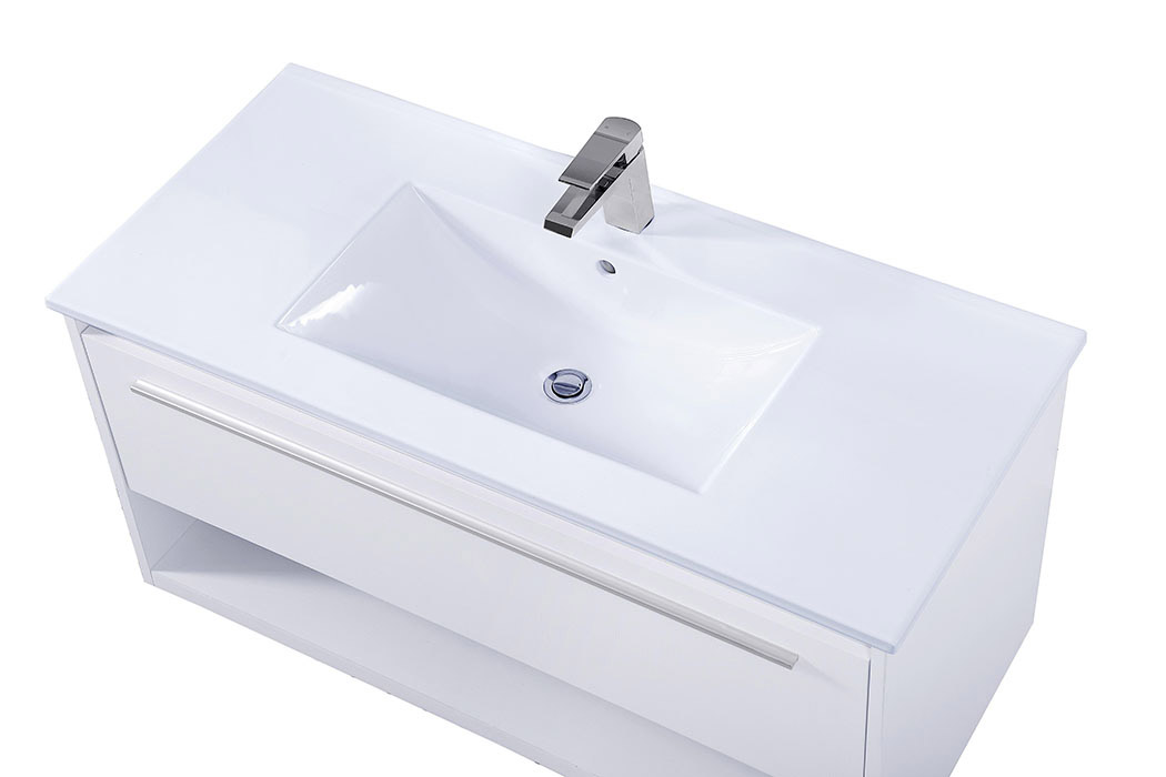 Elegant Bathroom Vanity - White, L 40" (VF43040WH)