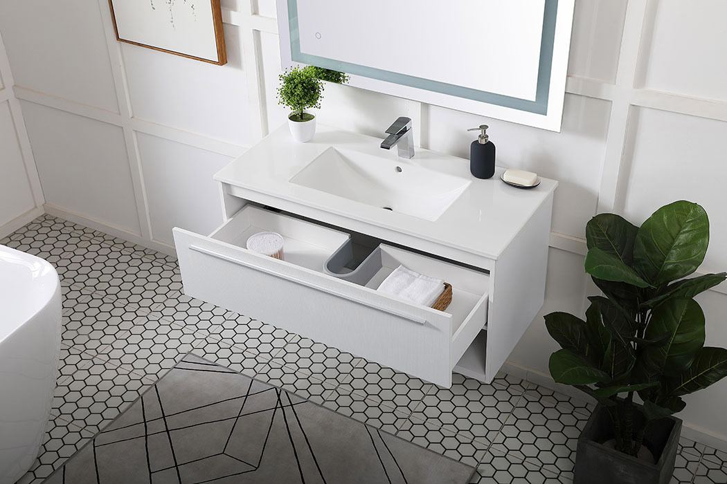 Elegant Bathroom Vanity - White, L 40" (VF43040WH)