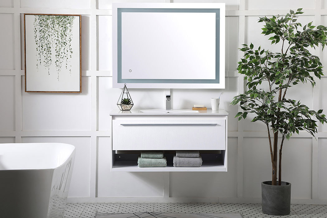 Elegant Bathroom Vanity - White, L 40" (VF43040WH)