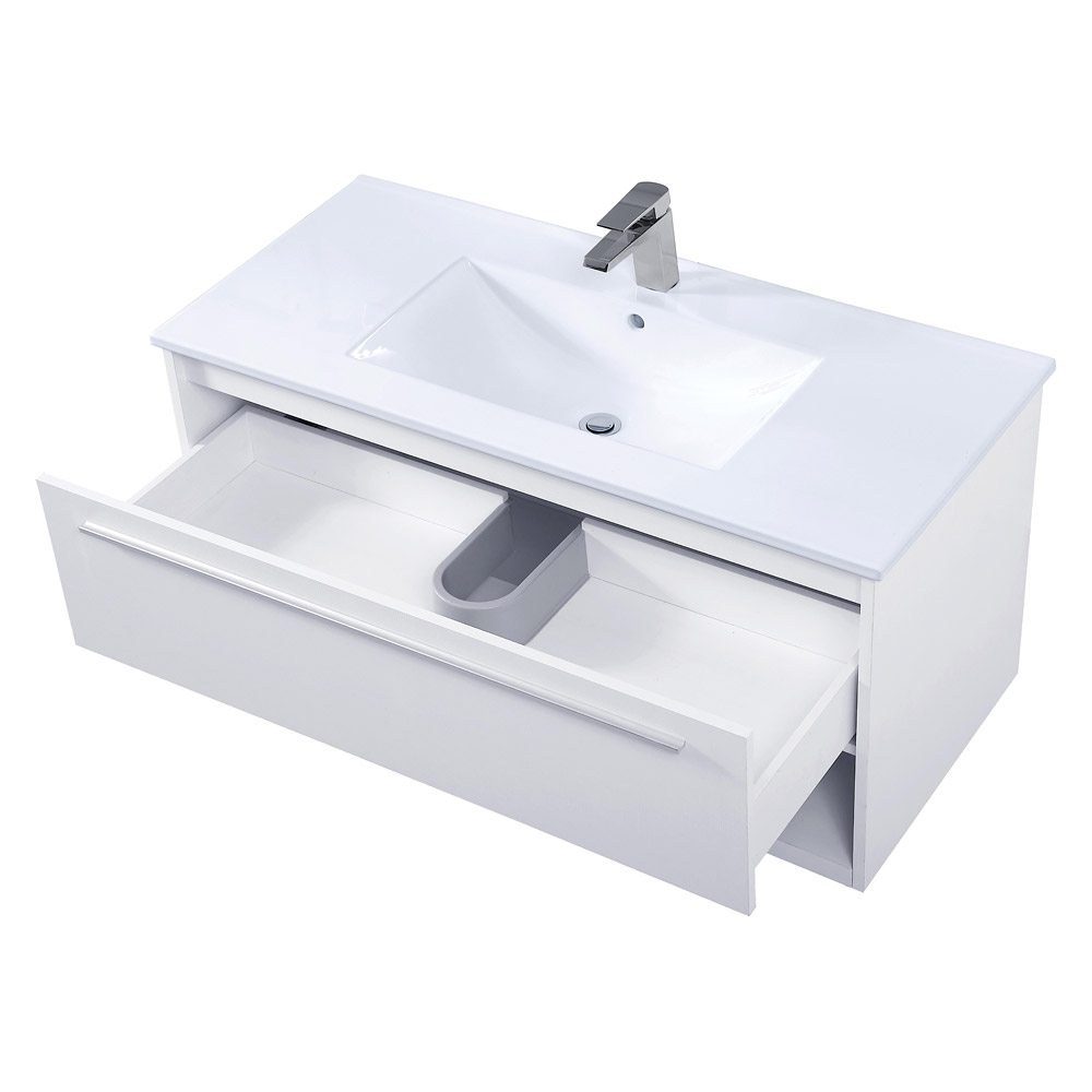 Elegant Bathroom Vanity - White, L 40" (VF43040WH)