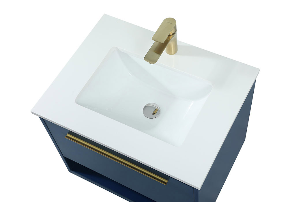 Elegant Bathroom Vanity - Blue (VF43524MBL)