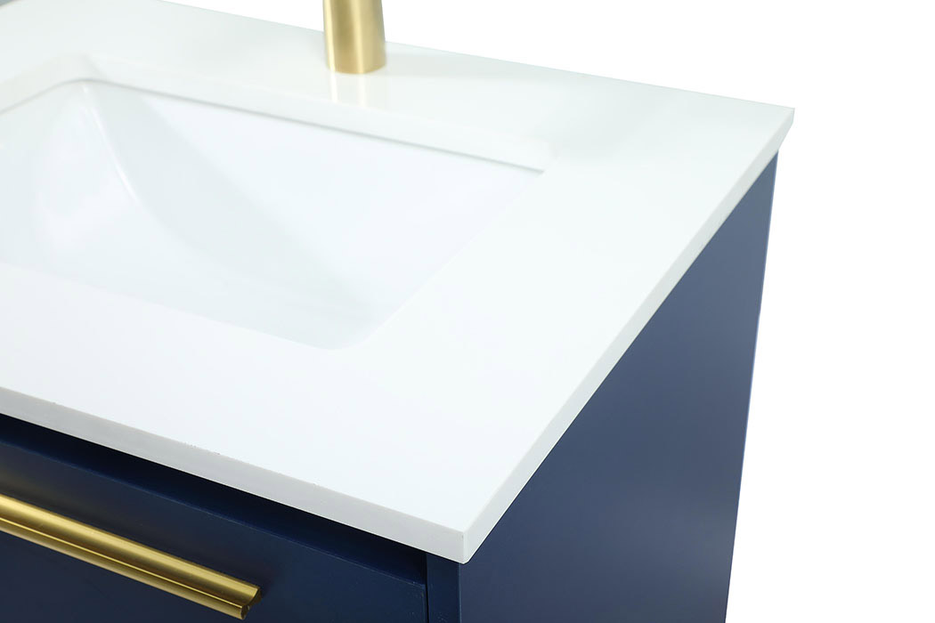 Elegant Bathroom Vanity - Blue (VF43524MBL)