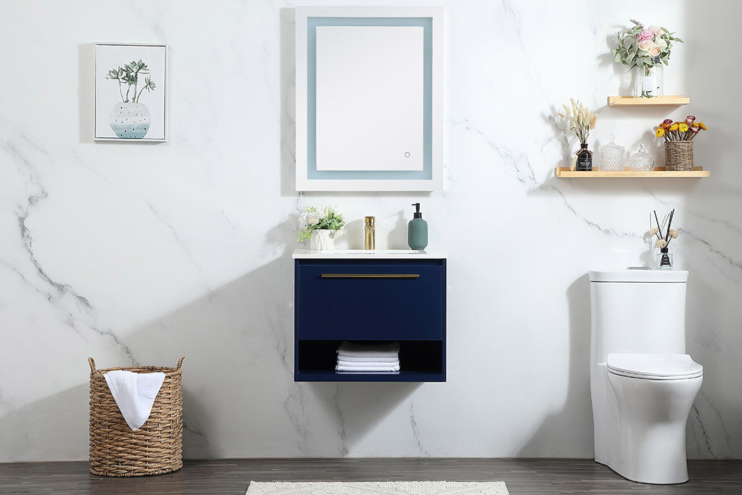 Elegant Bathroom Vanity - Blue (VF43524MBL)