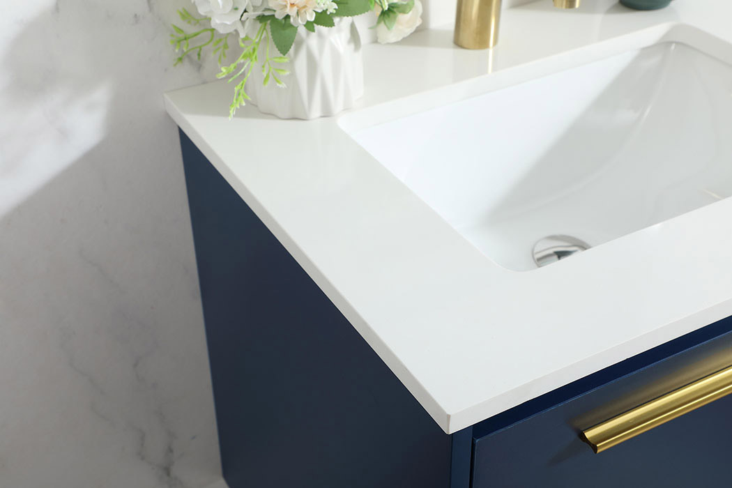 Elegant Bathroom Vanity - Blue (VF43524MBL)