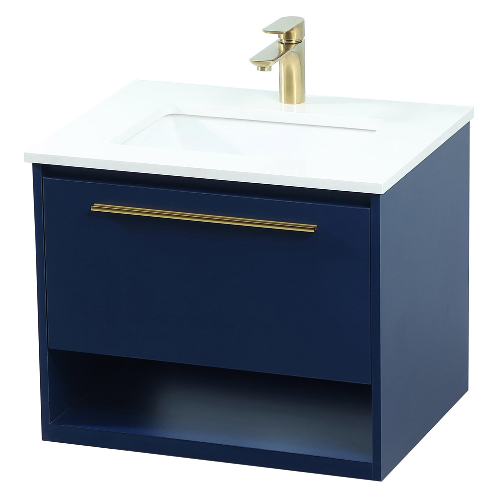 Elegant Bathroom Vanity - Blue (VF43524MBL)