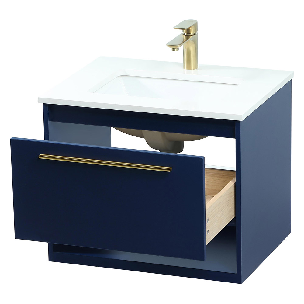 Elegant Bathroom Vanity - Blue (VF43524MBL)