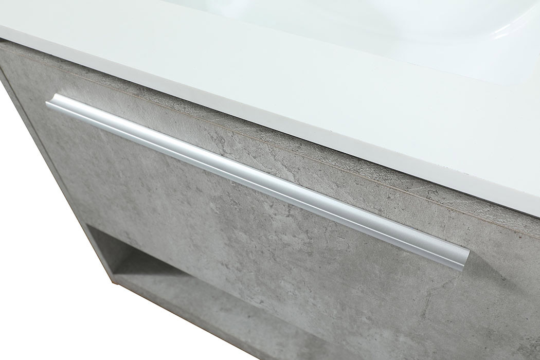 Elegant Bathroom Vanity - Concrete Gray (VF43524MCG)