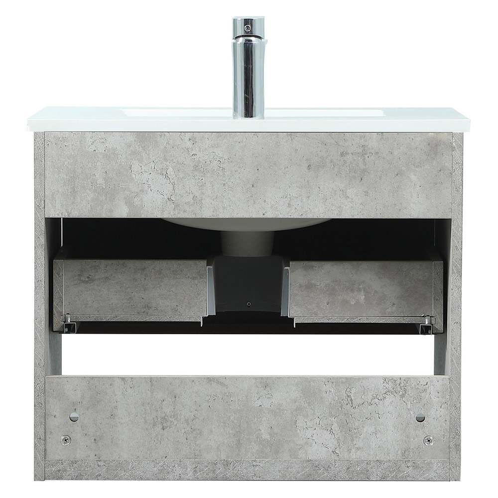 Elegant Bathroom Vanity - Concrete Gray (VF43524MCG)