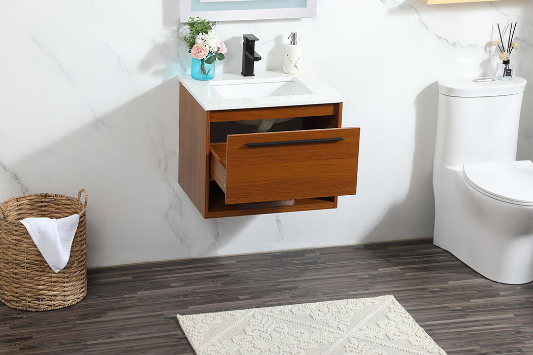 Elegant Bathroom Vanity - Teak (VF43524MTK)